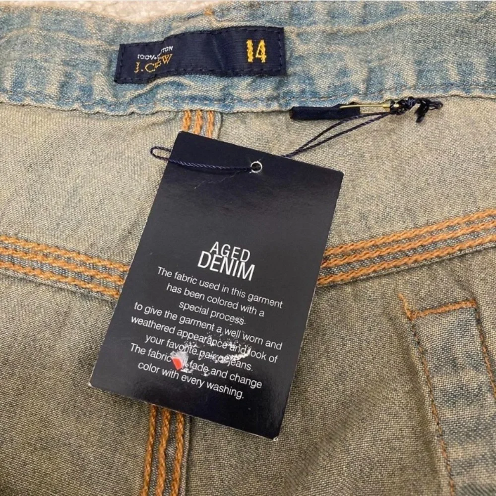 Vintage Y2K J. Crew Wide Leg Denim Jeans Women’s 14 Grunge Indie Baggy Loose